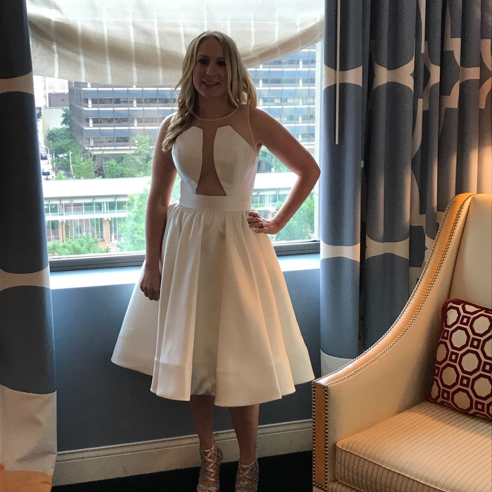 Wedding Dress with cutouts A-line